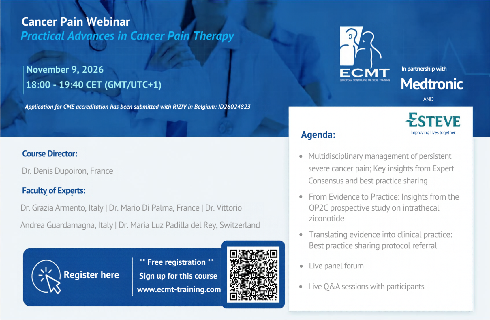 Cancer Pain Webinar banner with QR code-3